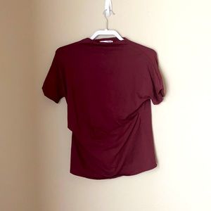Maroon top